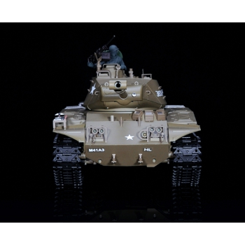 Ferngesteuerter Panzer ASG/IR/Sound/Rauch 1:16 U.S. M41A3 Walker Bulldog Leichtpanzer RTR 2,4 GHz - Heng Long 3839-1B (PRO)